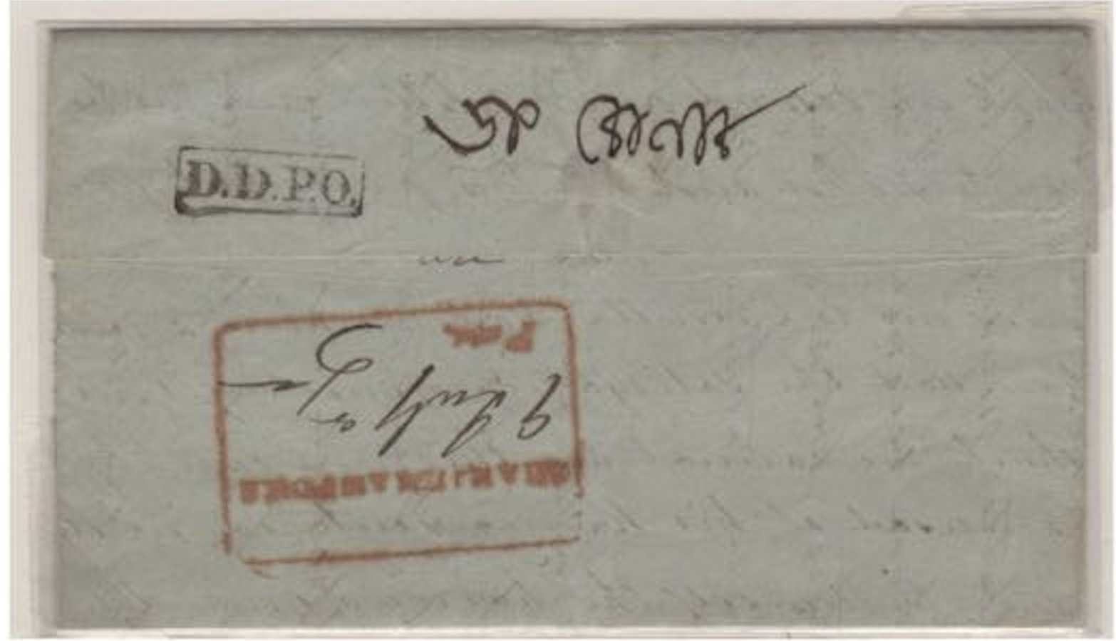 9 July 1846 Shahjahanpore HG 1 pre stamp cover — COV-755