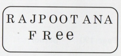 Rajputana HG 9 handstamp