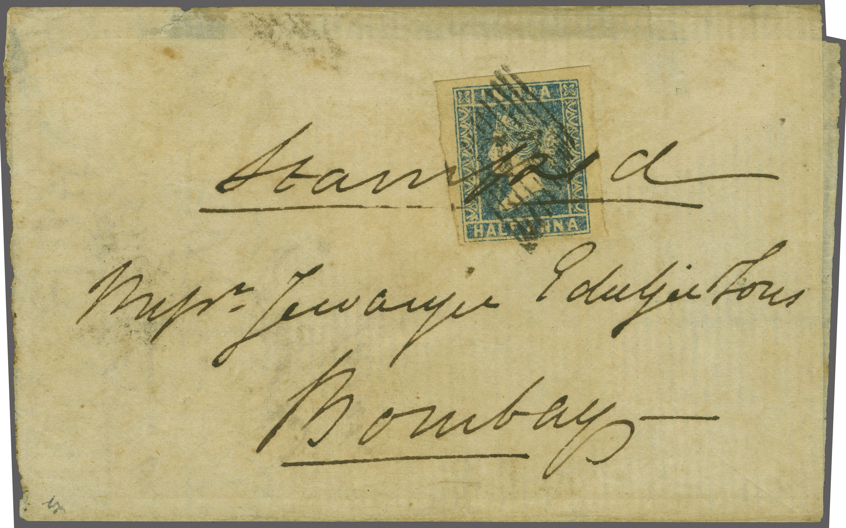 Pre-stamp cover of India — Surat HG 3, scan 2 (COV-5223)