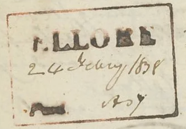 HG 2 handstamp from Ellore