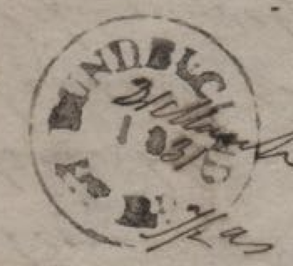 HG 1 handstamp from Bundelcund