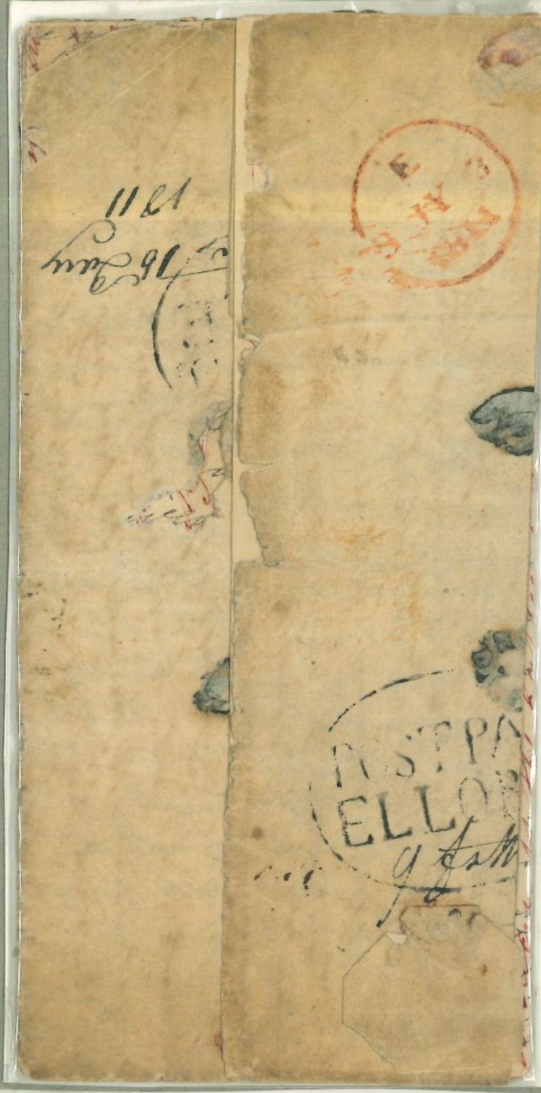 13 January 1811 Ellore HG 1 pre stamp cover — COV-1057