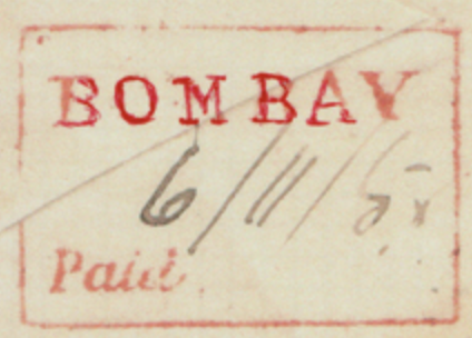 Bombay HG 24 handstamp