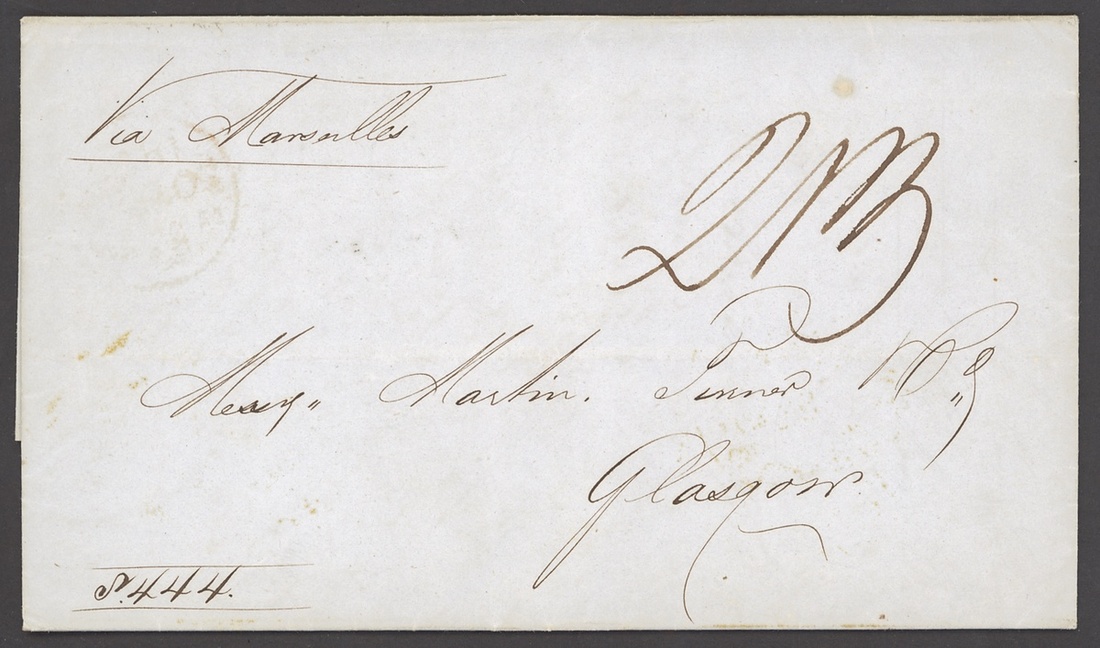 Pre-stamp cover of India — Singapore FP 4, scan 2 (COV-5563)