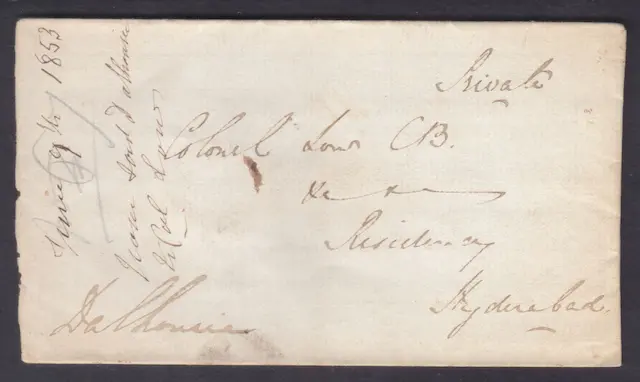 Calcutta HG 29 pre stamp cover — back (COV-3593)