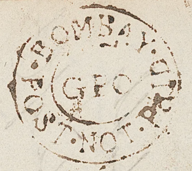 Bombay HG 12 handstamp