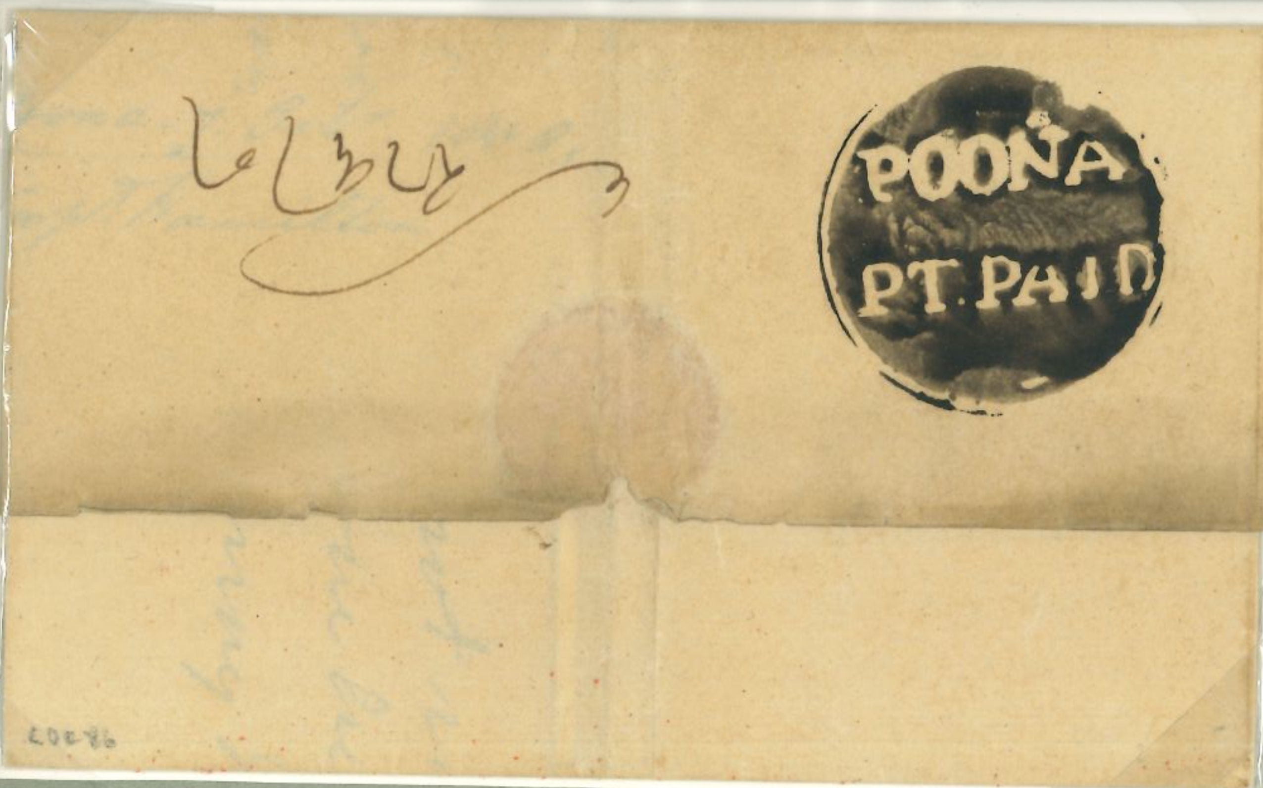 7 October 1808 Poona HG 1 pre-stamp cover — COV-2606