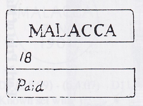 FP 1 handstamp from Malacca