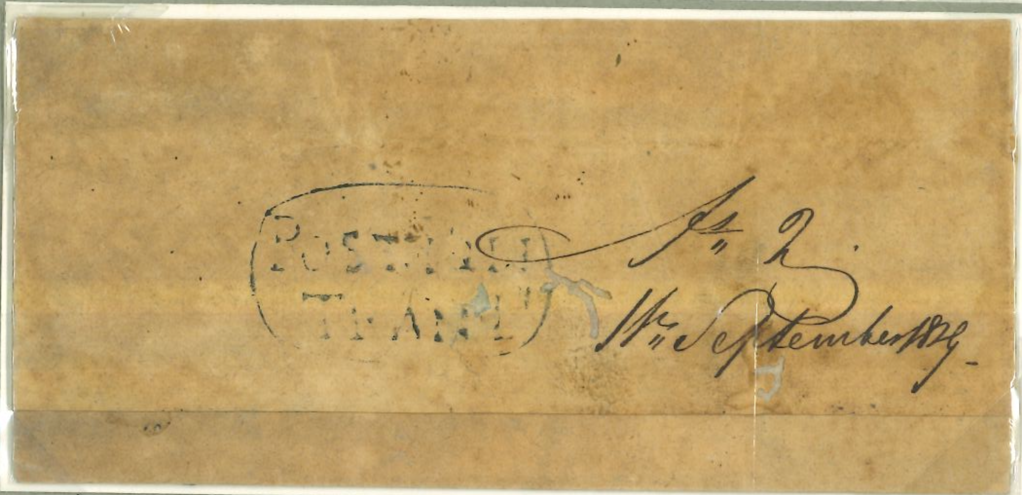 11 September 1829 Tranquebar HG 1 pre stamp cover — COV-2080