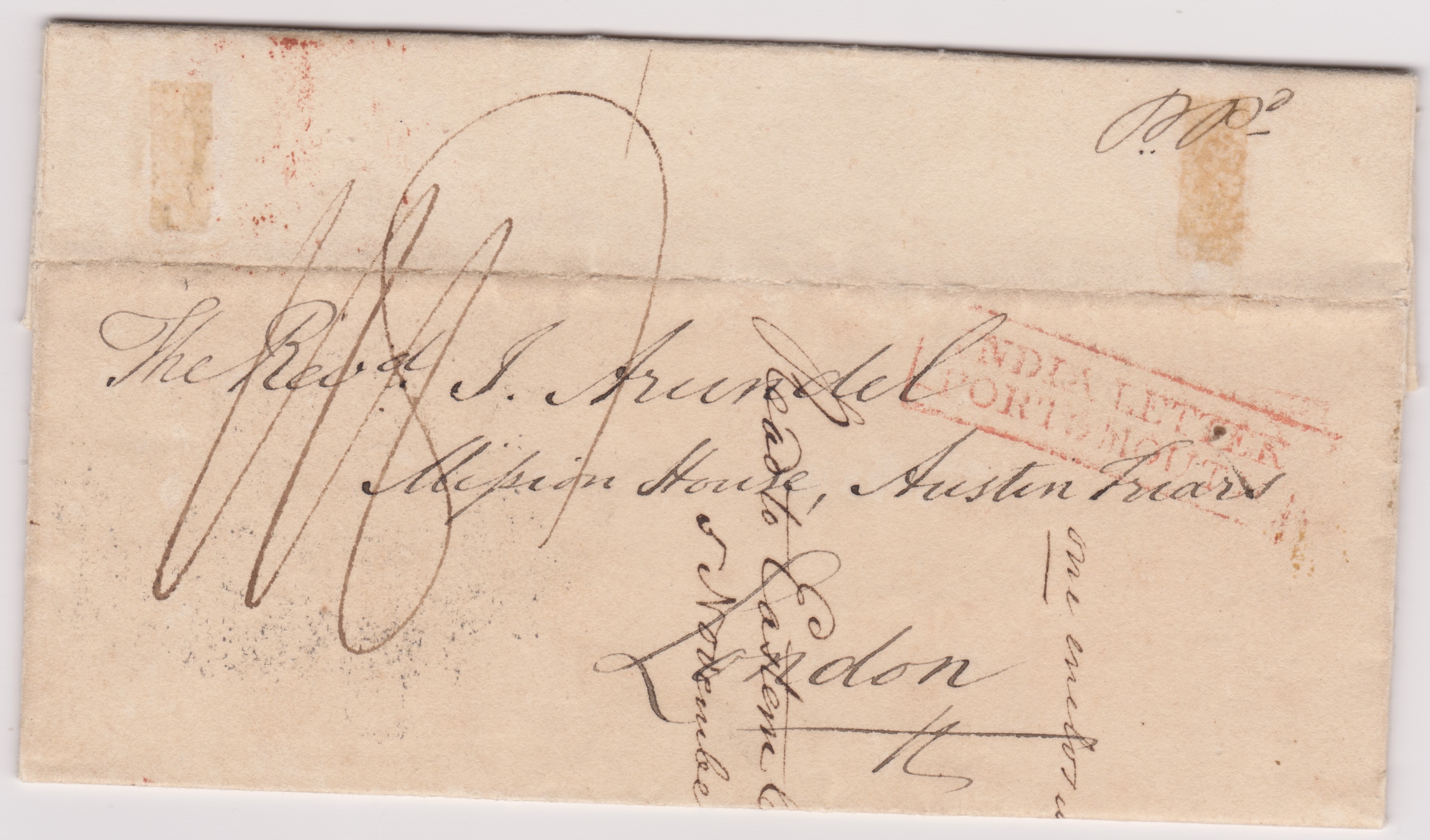Cuddapah HG 3 pre stamp cover — scan 2 (COV-959)