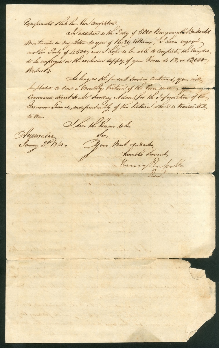 Pre-stamp cover of India — Hyderabad HG 1A, scan 7 (COV-5428)
