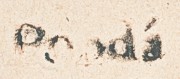 FP 1 handstamp from Ponda