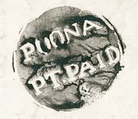 HG 1 handstamp from Poona