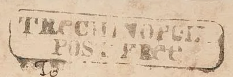HG 2 handstamp from Trichinopoly