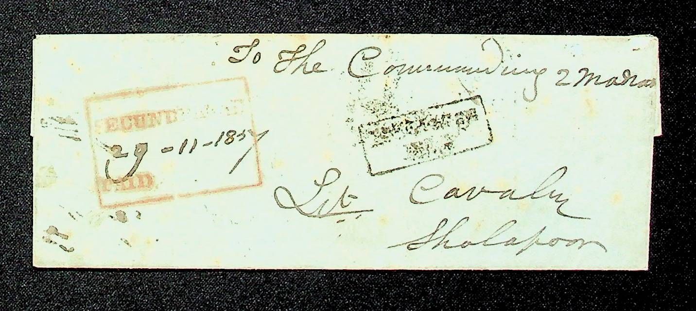 Secunderabad HG 4 pre stamp cover — scan 2 (COV-4464)