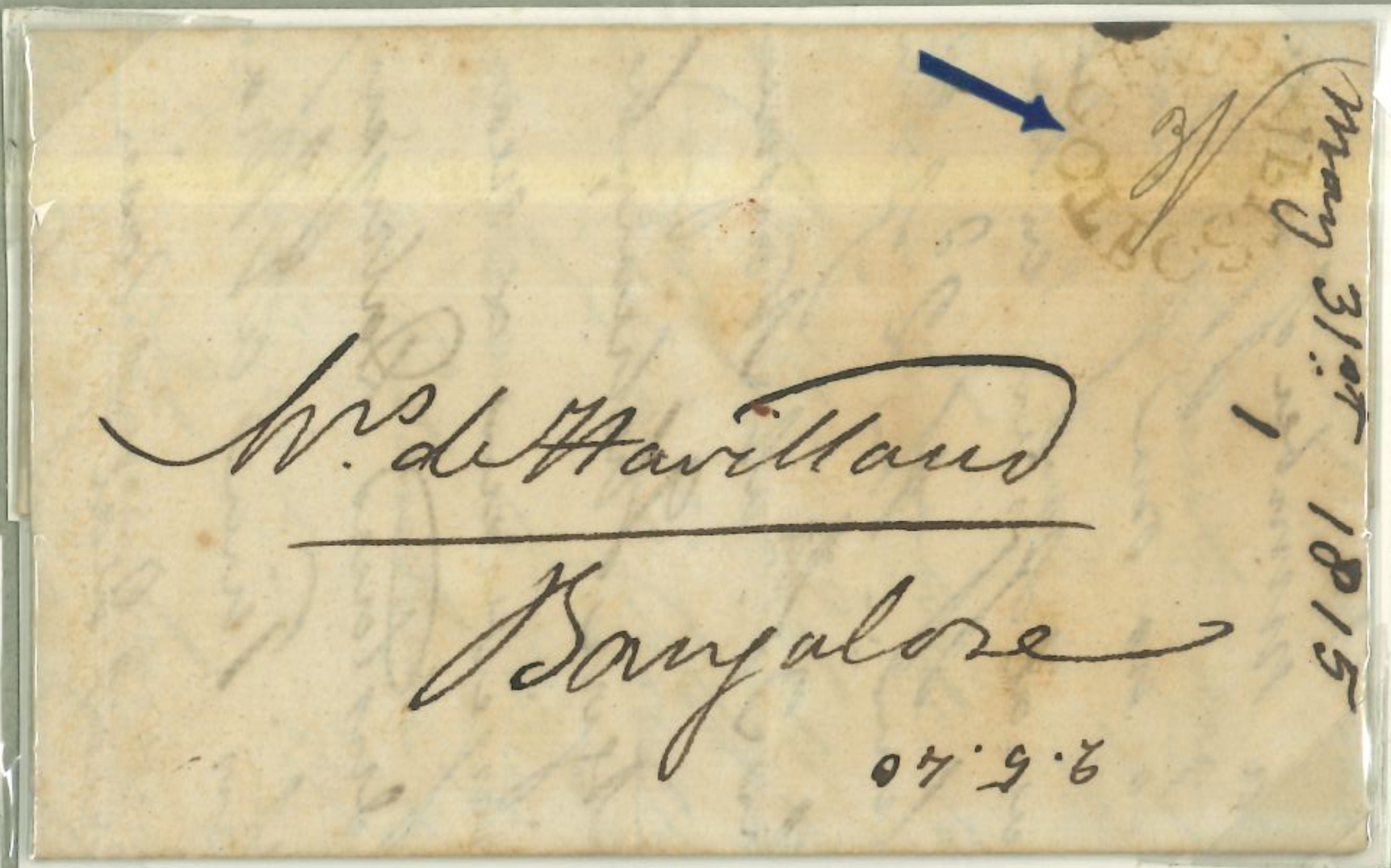 31 May 1815 Arcot HG 1 pre stamp cover — COV-2641