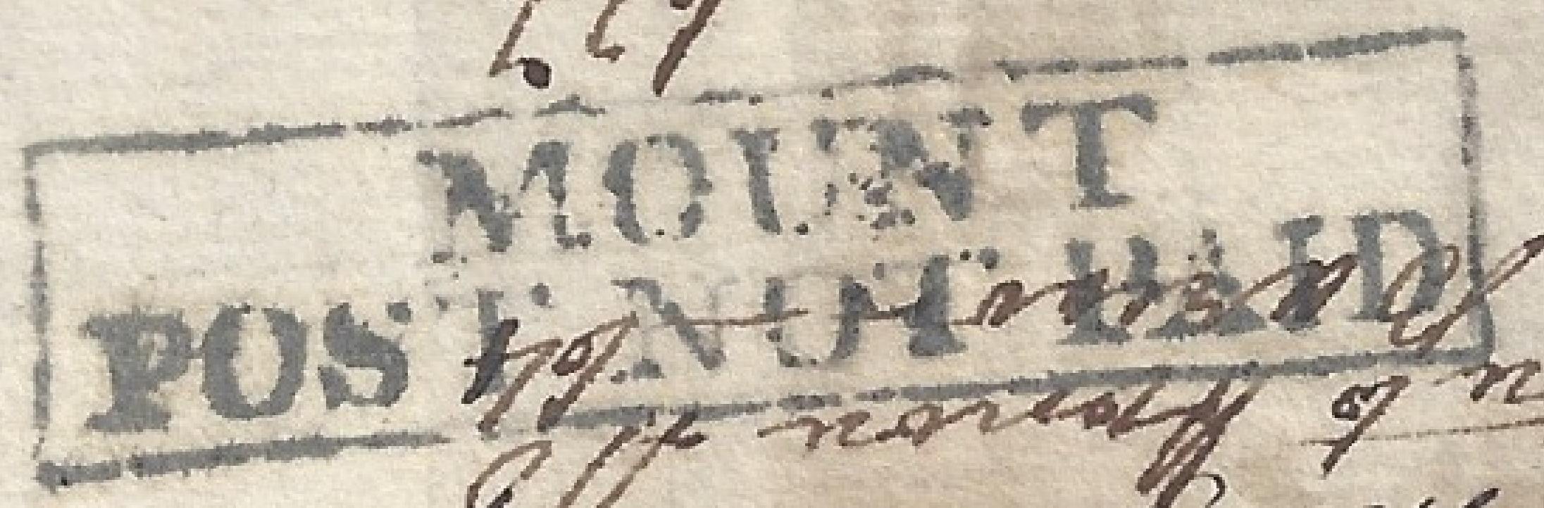 HG 2 handstamp from Mount