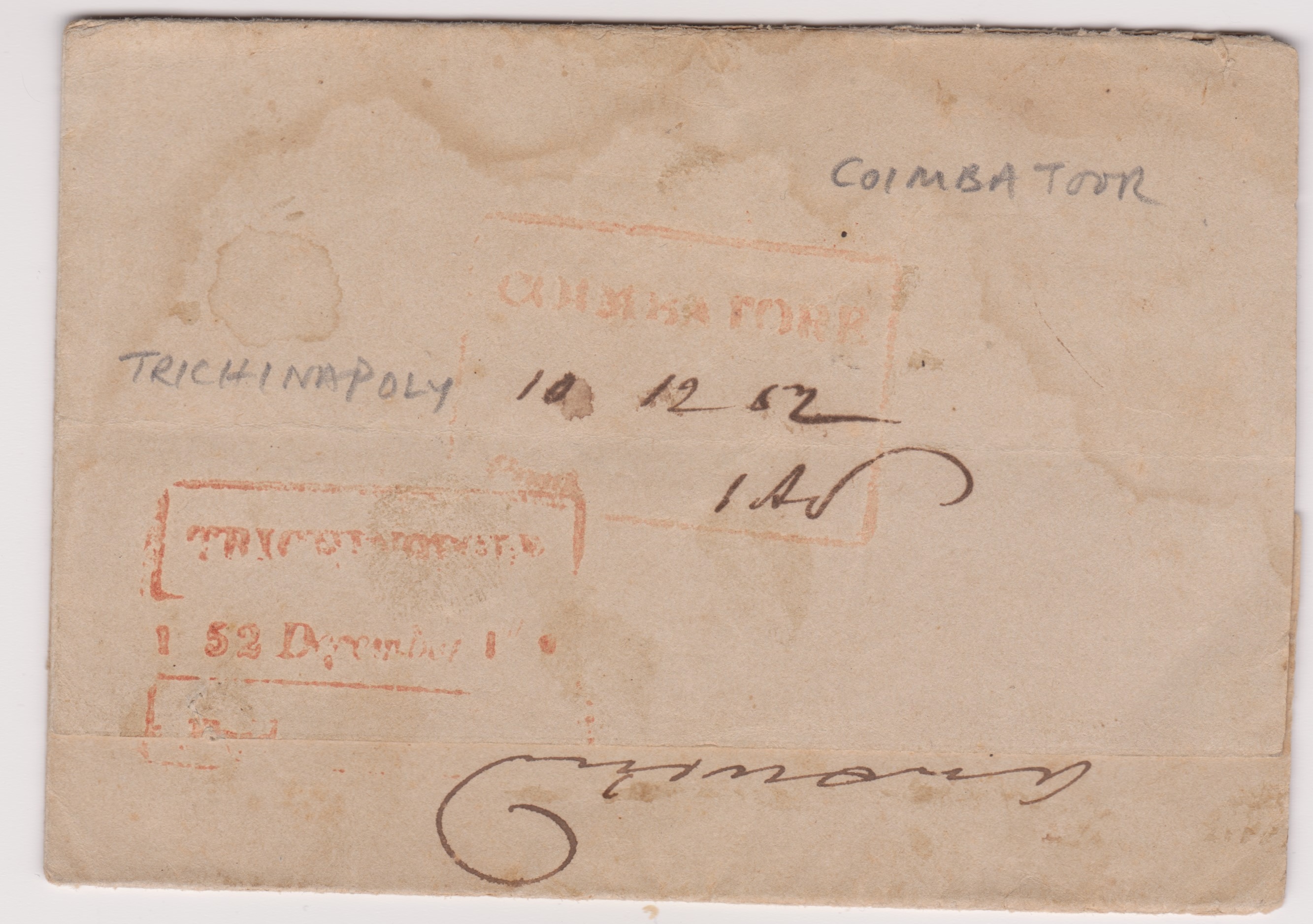 Coimbatore HG 2 pre stamp cover — COV-967