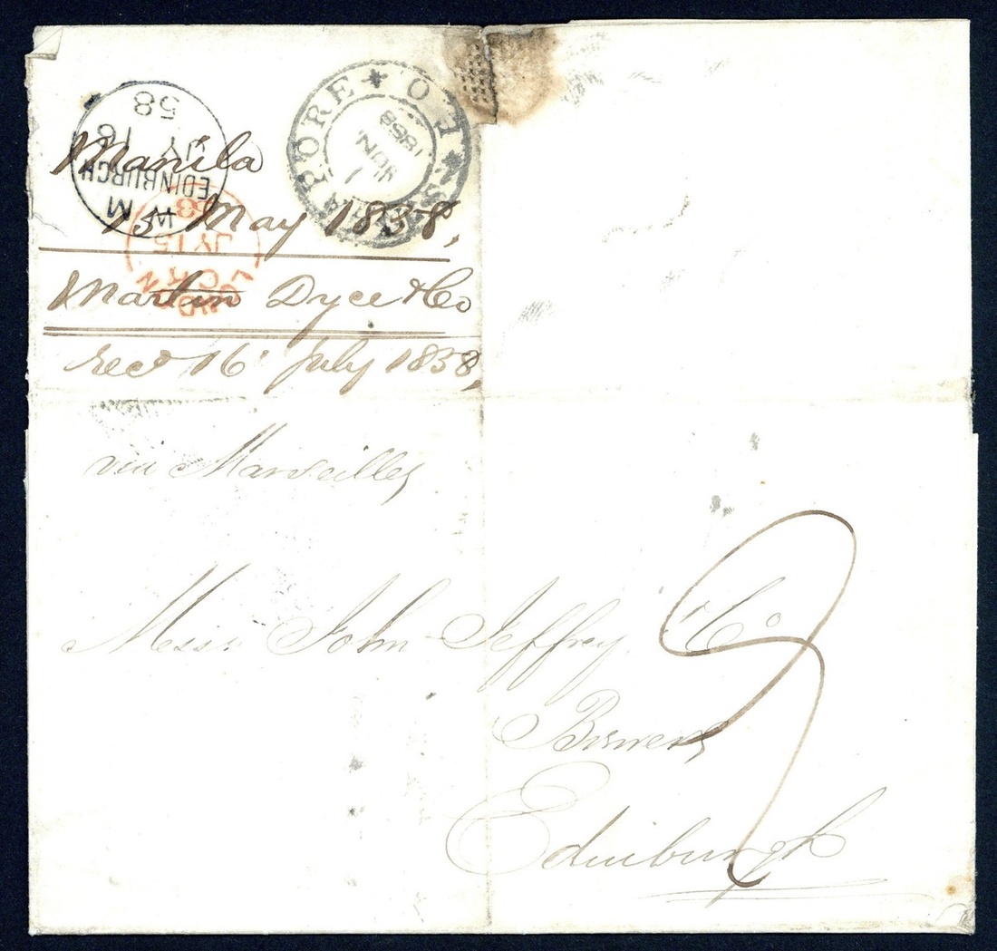 Pre-stamp cover of India — Singapore FP 5, scan 2 (COV-5522)