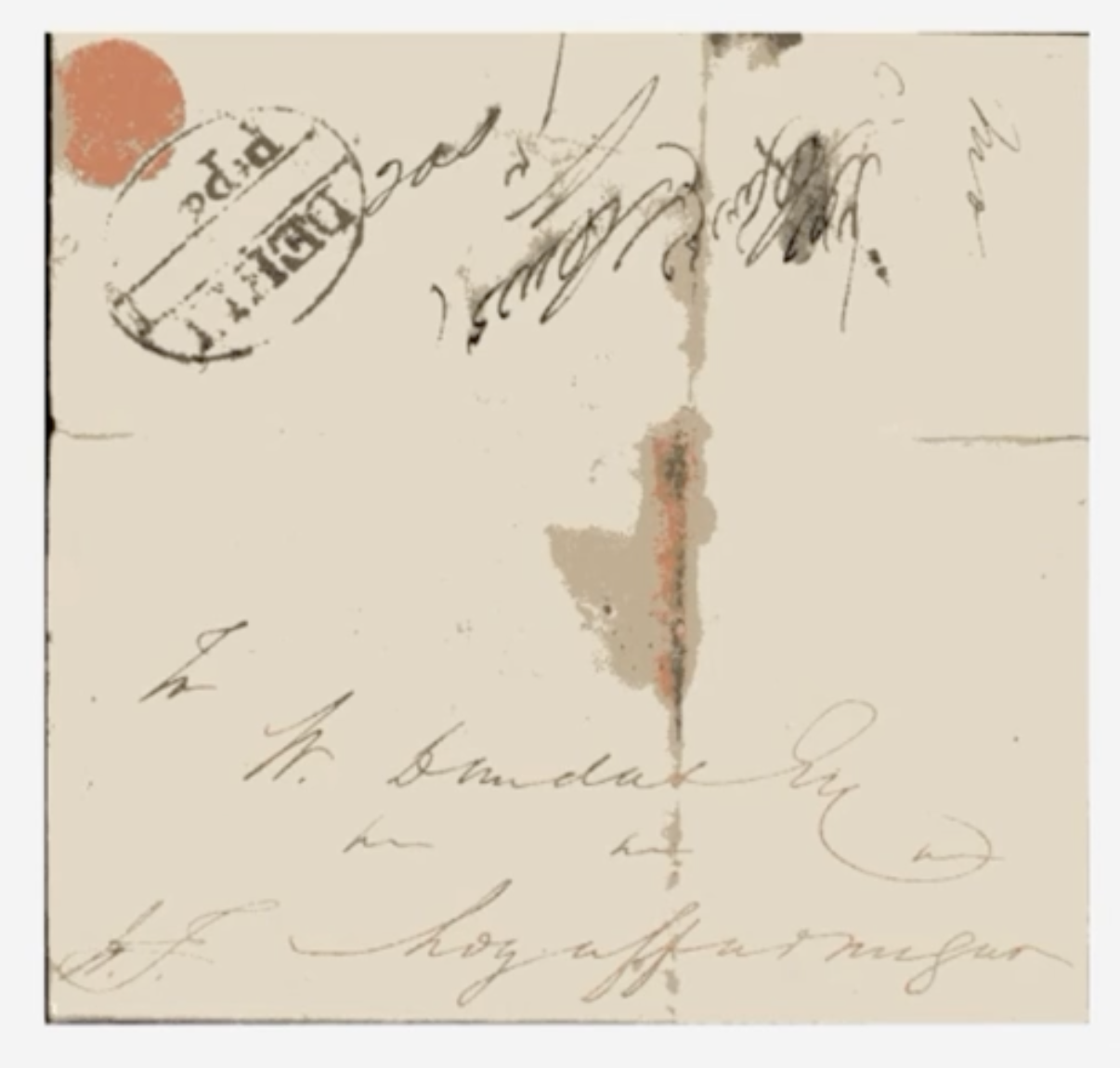 11 September 1824 Delhi HG 1 pre stamp cover — COV-3979