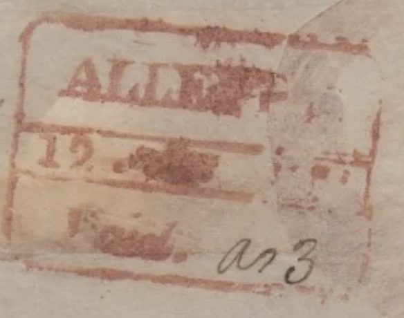 HG 3 handstamp from Alleppy