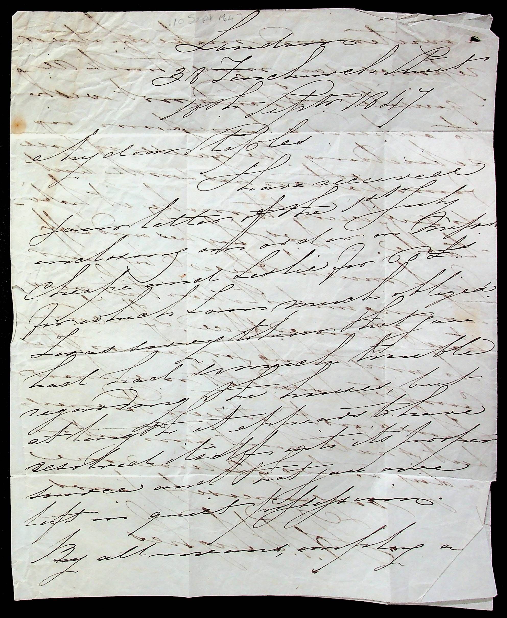 Calcutta SD12 pre stamp cover — scan 3 (COV-3706)