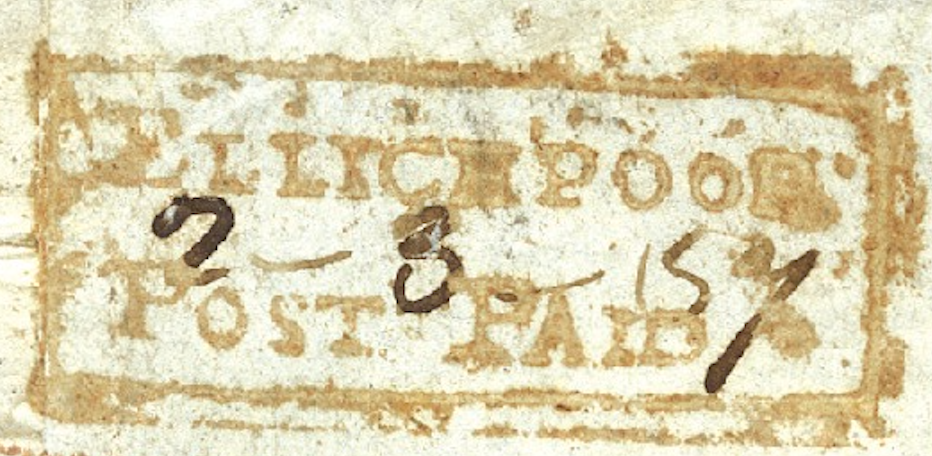 HG 1A handstamp from Ellichpoor