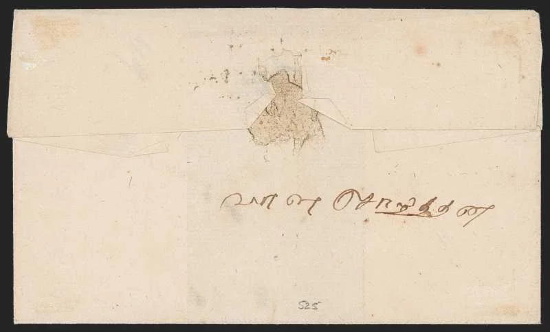 Tranquebar HG 1 pre stamp cover — back (COV-120)
