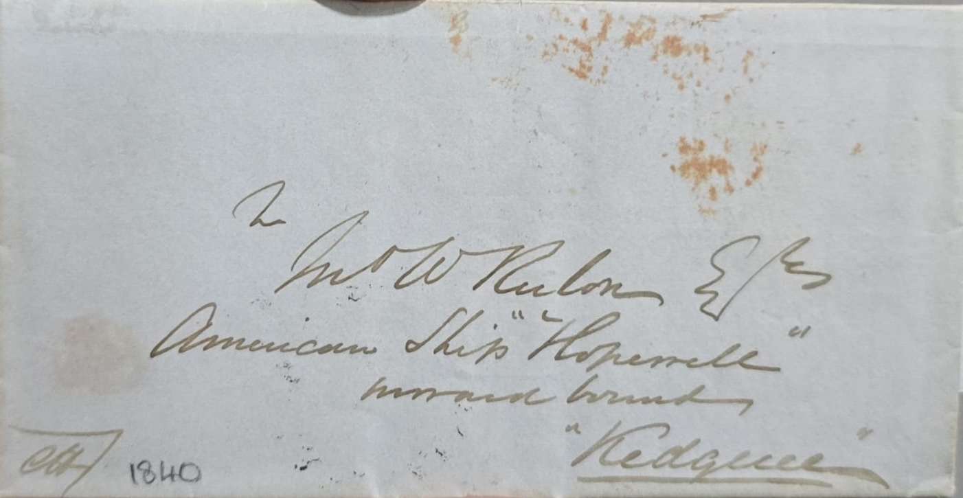 29 December 1840 Kedgeree HG 5 pre stamp cover — COV-4758