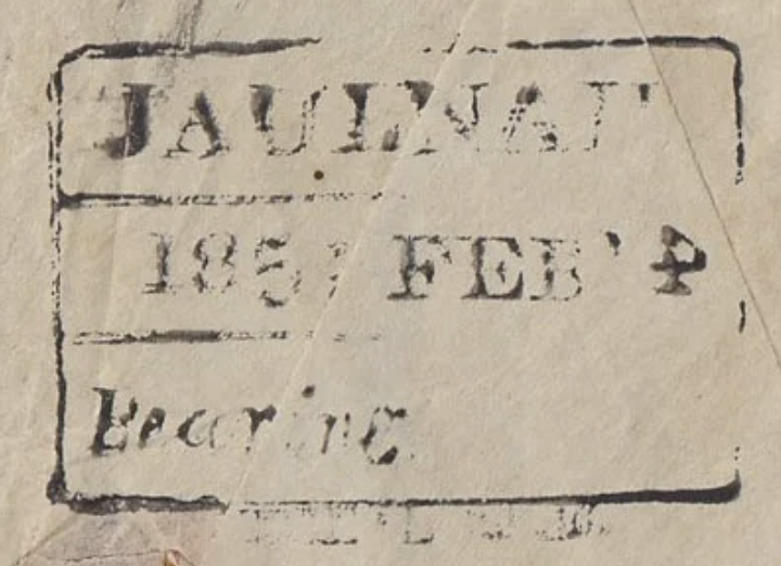 HG 6 handstamp from Jalnah