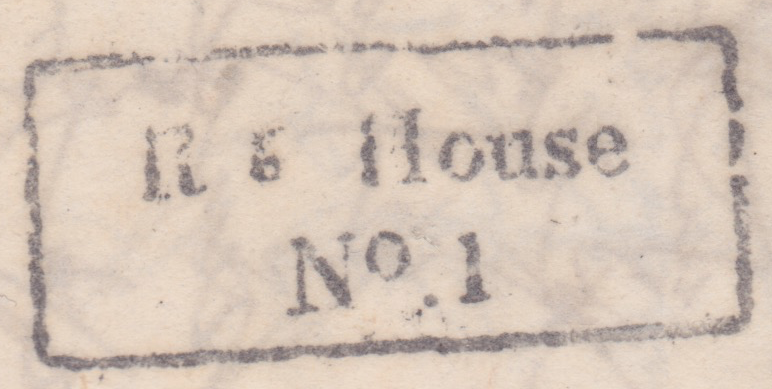 Madras MX7 — pre-1854 Indian handstamp, 1840–1854, Black