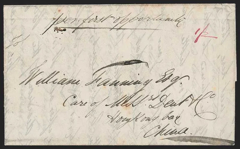 Hursole HG 1 pre stamp cover — back (COV-89)