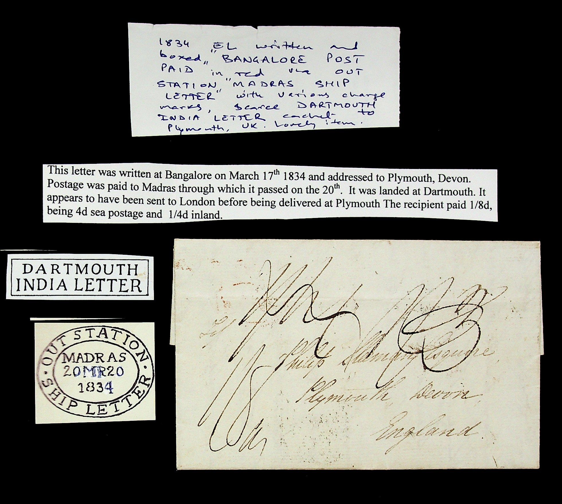 Bangalore HG 6 pre stamp cover — scan 2 (COV-3846)