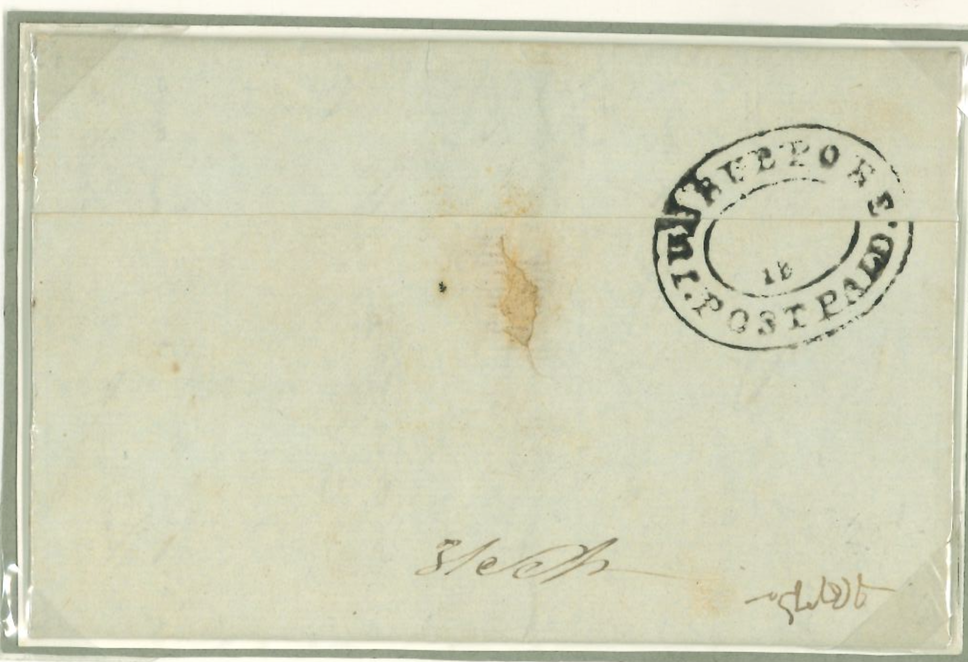 1 October 1832 Jubbulpore HG 1 pre stamp cover — COV-2621