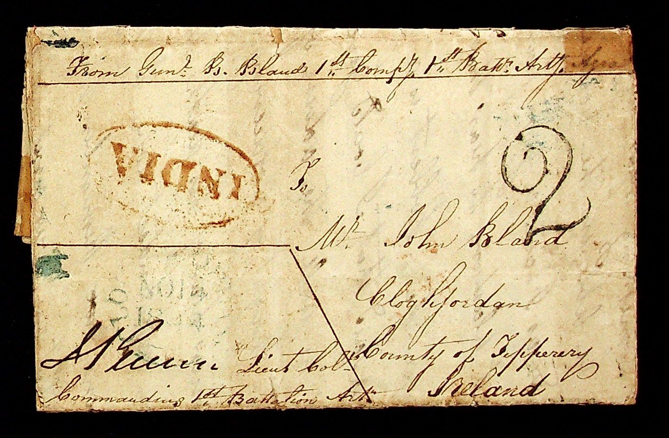 Agra HG 10 pre stamp cover — scan 2 (COV-4226)