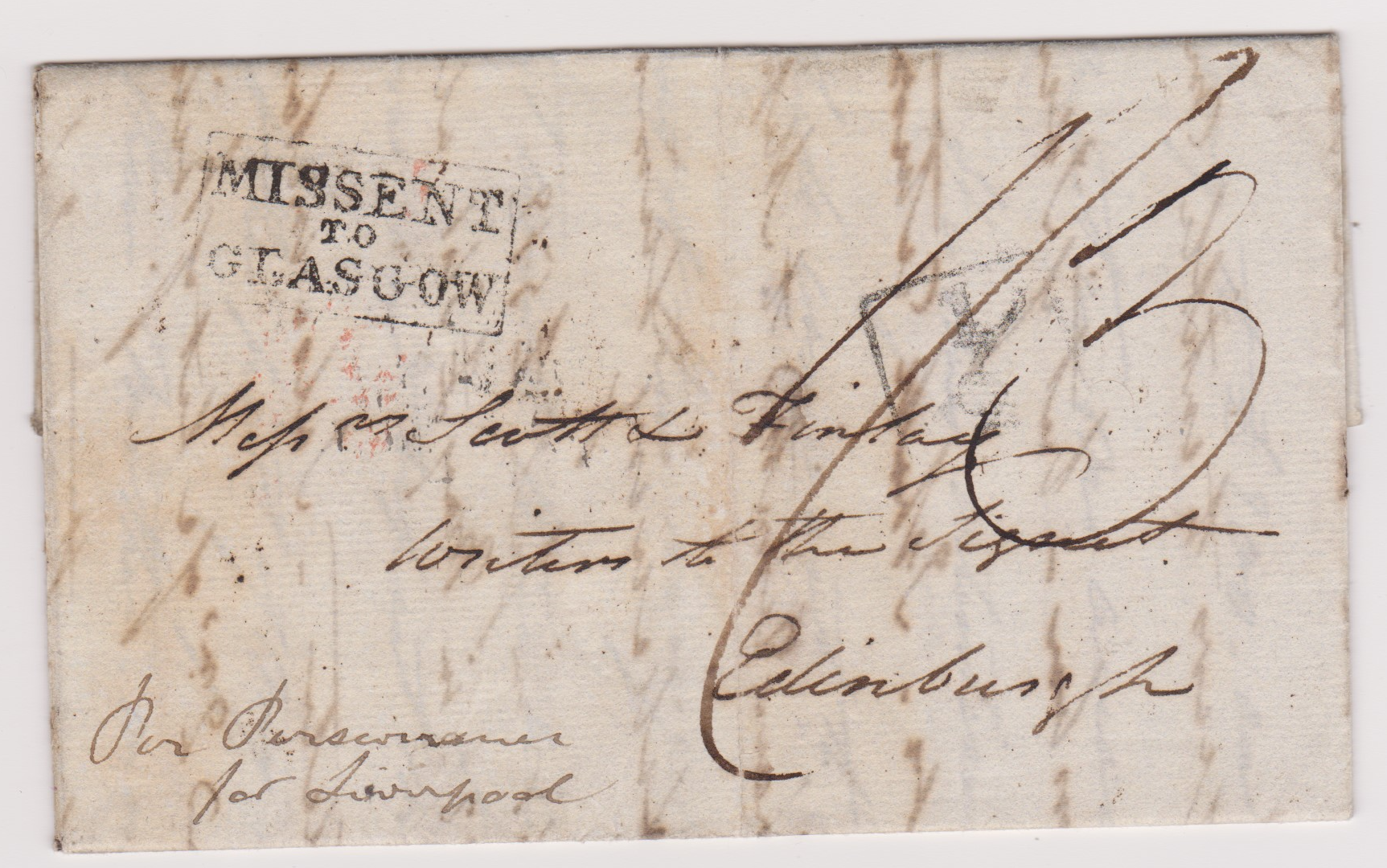 Kedgeree HG 2 pre stamp cover — back (COV-3992)
