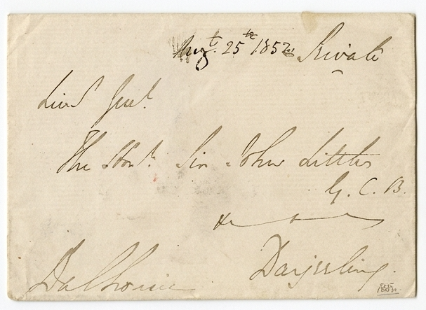 Calcutta HG 29 pre stamp cover — back (COV-4770)
