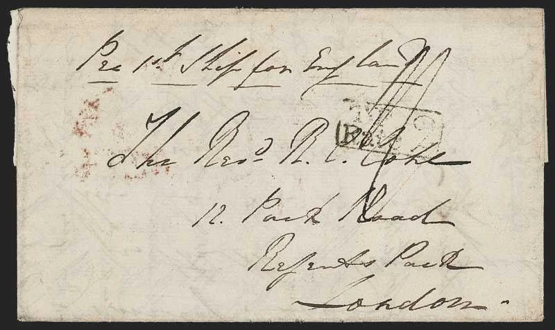 Secunderabad HG 1 pre stamp cover — back (COV-312)