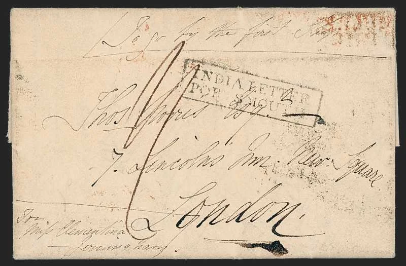 Poonamullee HG 1 pre stamp cover — back (COV-491)