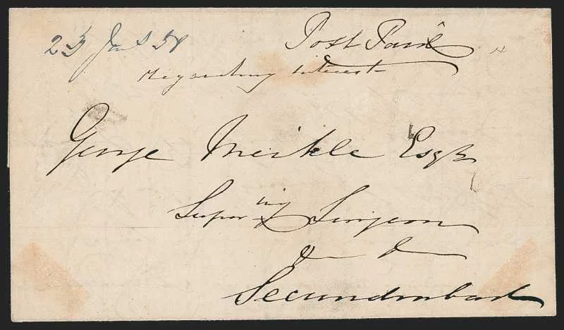 Mount HG 5 pre stamp cover — back (COV-284)