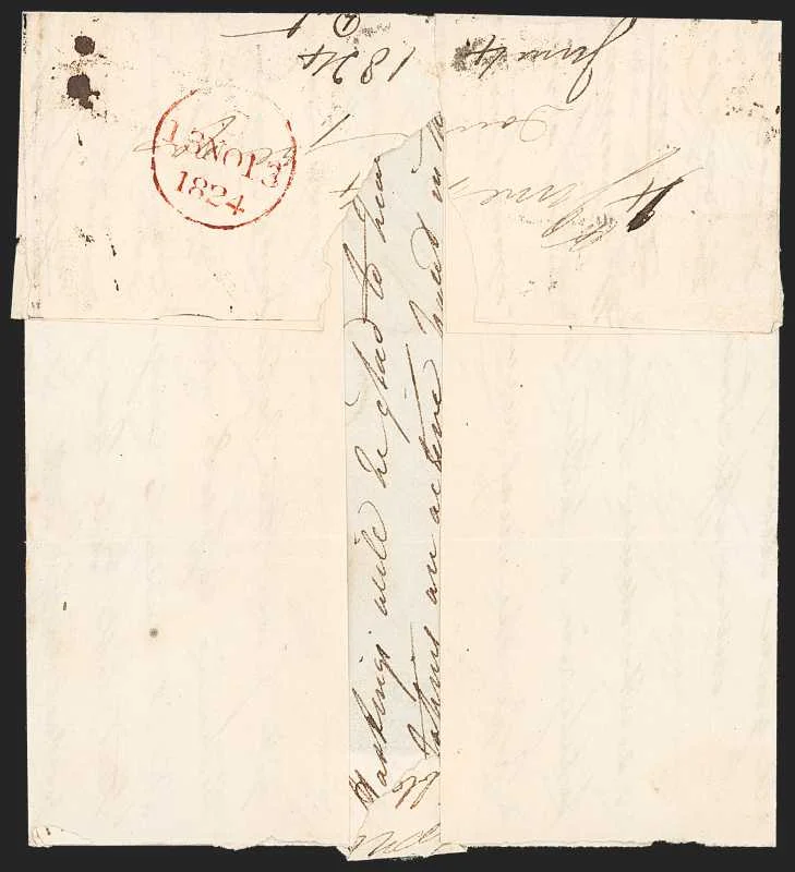 Patna HG 6 pre stamp cover — back (COV-677)
