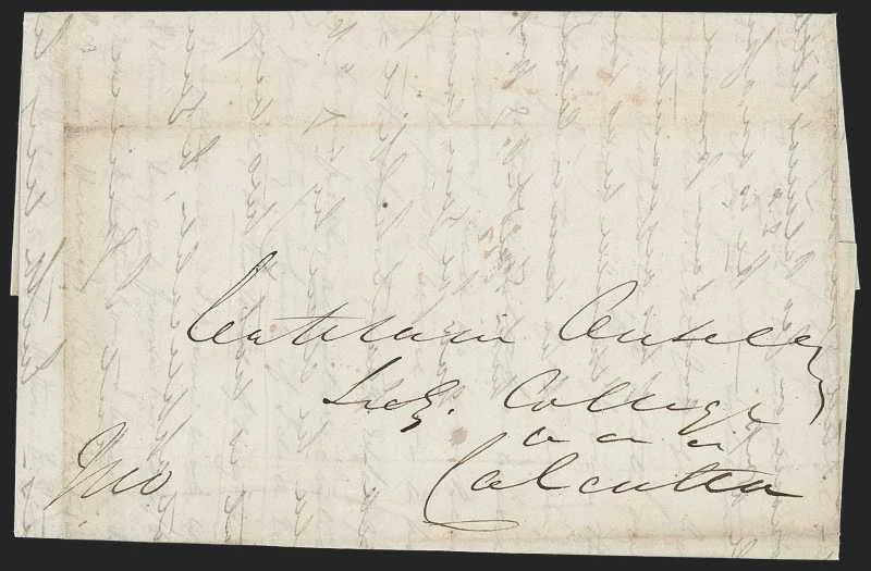 Hoshungabad HG 1 pre stamp cover — back (COV-245)