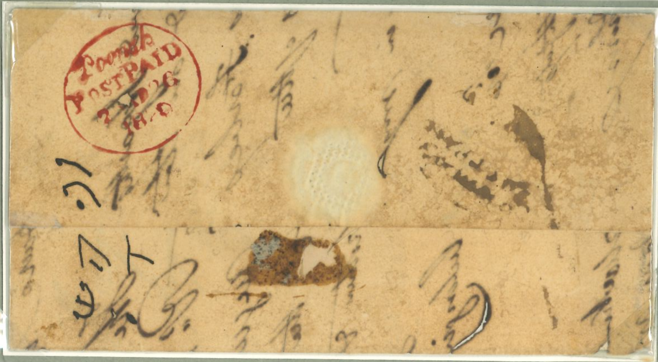 26 May 1824 Poona HG 4 pre stamp cover — COV-2616