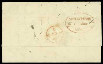Pre-stamp cover of India — Singapore FP 7, front (COV-5507)