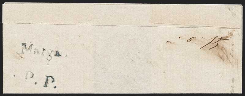 Margao FP 2 pre stamp cover — back (COV-3168)
