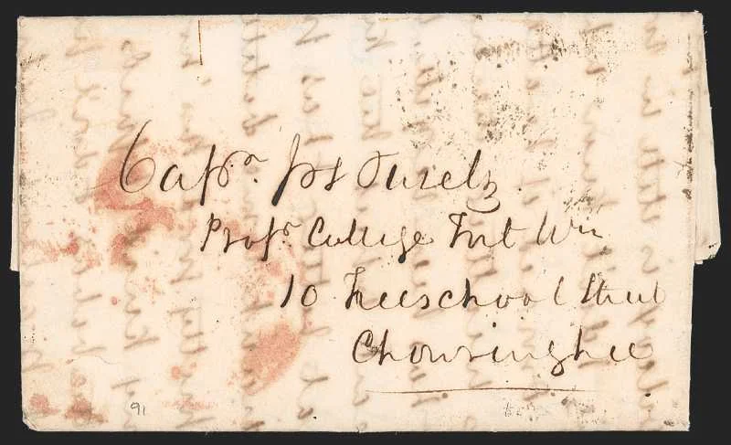 Goalparah HG 1 pre stamp cover — back (COV-638)
