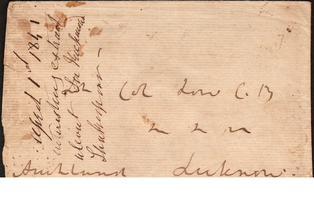 Calcutta HG 23 pre stamp cover — back (COV-4754)