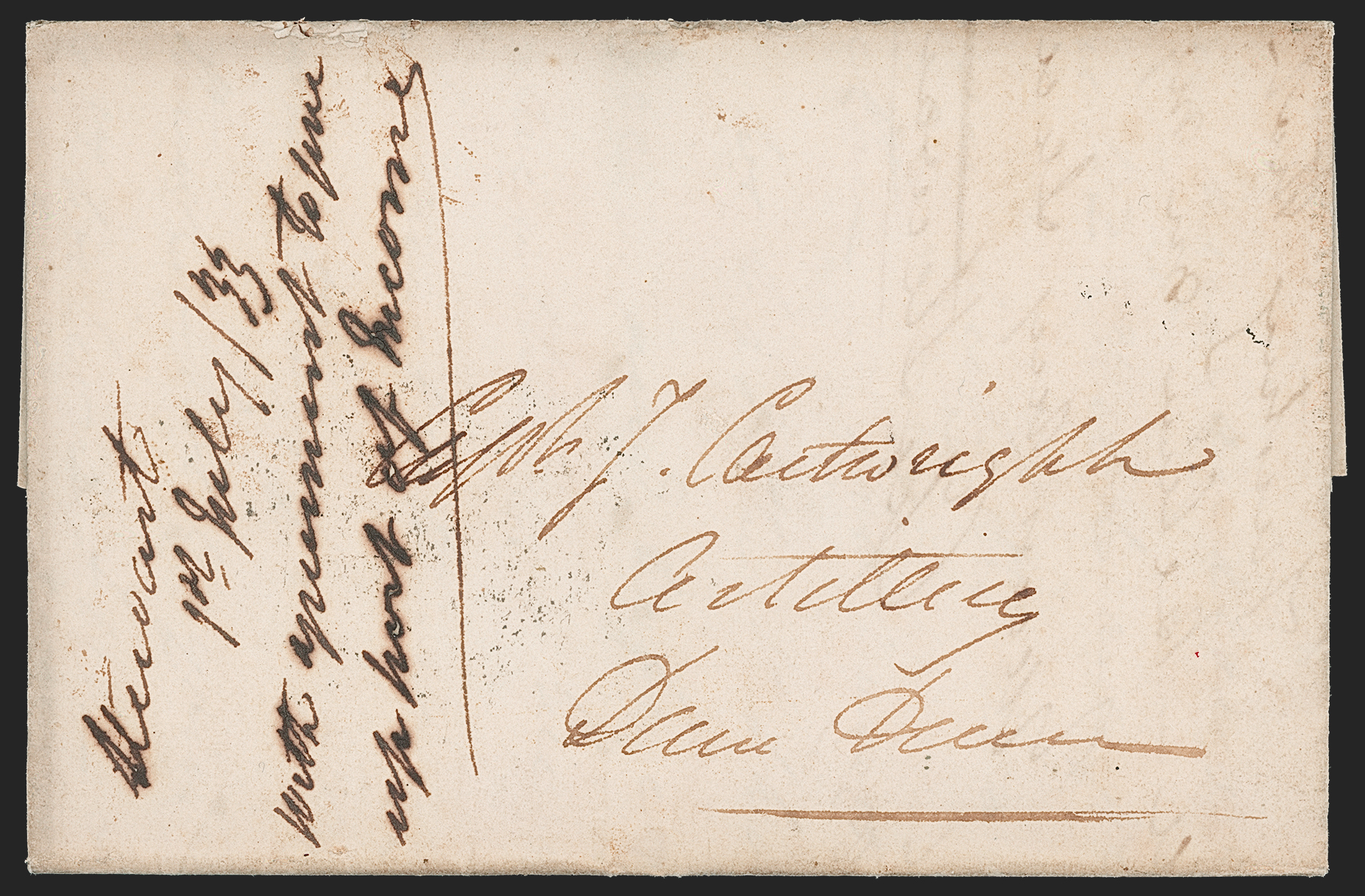 Pre-stamp cover of India — Merut HG 3, scan 2 (COV-5302)
