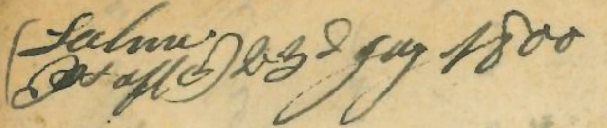 Salem MN 1 — pre-1854 Indian manuscript, —