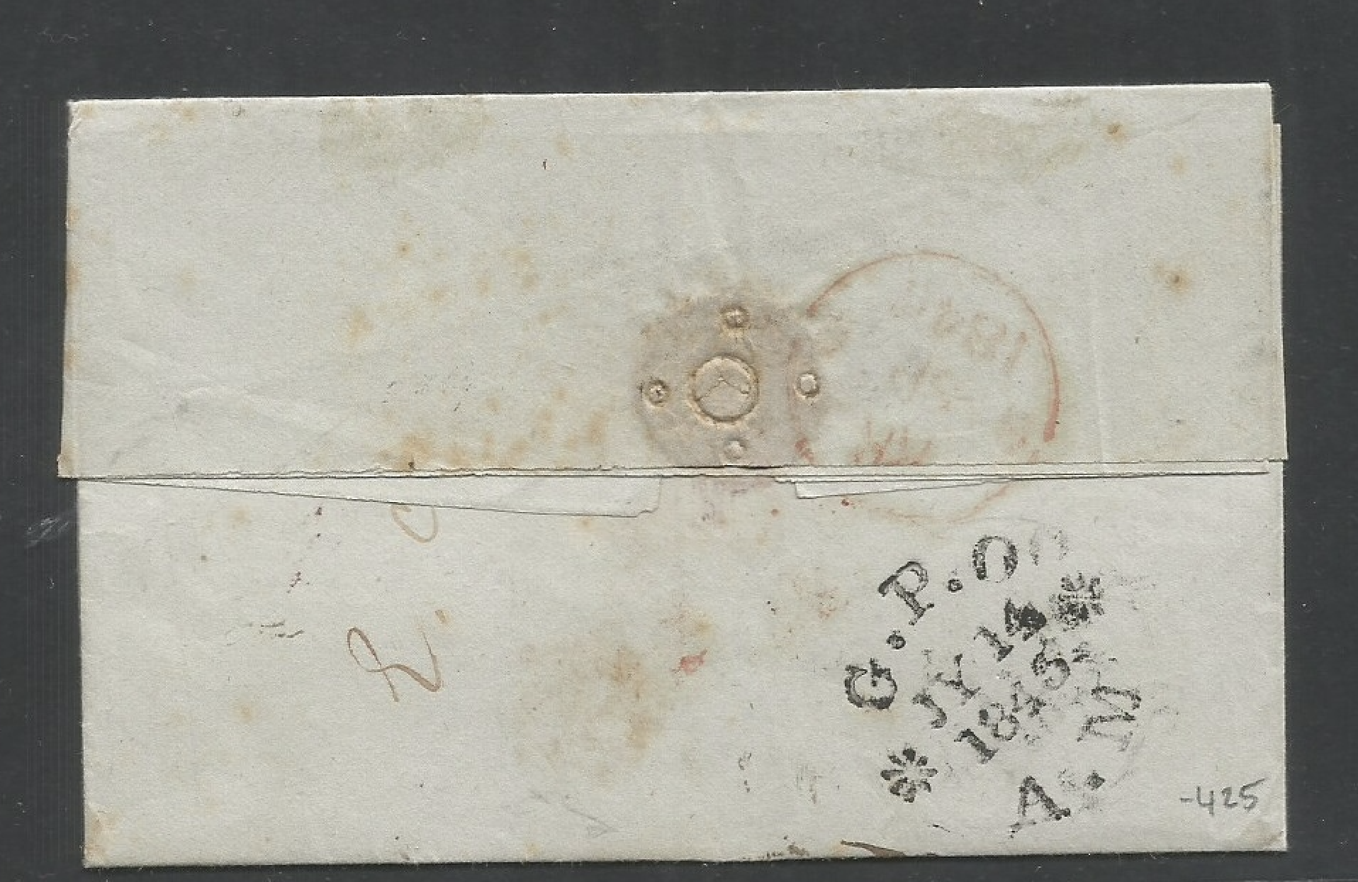 Surat HG 3 pre stamp cover — front (COV-1641)